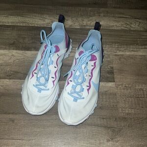 NIKE REACTS blue and purple design